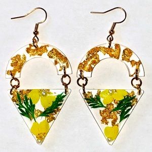 Handmade resin earrings